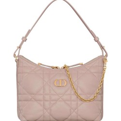 Riproduzione Fedele Mini borsa Christian Dior Miss Caro Diorling con catena, rosa imitazioni