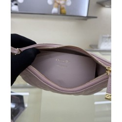Mini borsa Christian Dior Miss Caro Diorling con catena, rosa