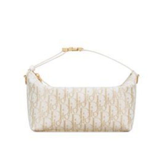 Qualità Specchio Replica Borsa Dior Travel Nomad media Crema Riproduzione Fedele Borsa Dior Travel Nomad media Crema imitazioni