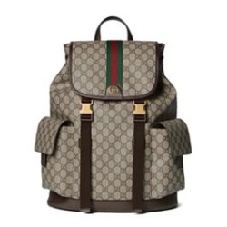 Riproduzione Fedele Zaino da uomo Gucci Ophidia grande Caffè scuro imitazioni