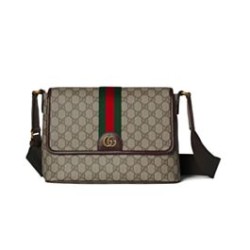 Borsa a tracolla Gucci Ophidia media Caffè scuro