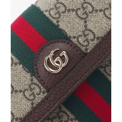 Dettagli perfetti Borsa a tracolla Gucci Ophidia mini 838481 Caffè scuro