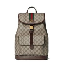 Riproduzione Fedele Zaino da uomo Gucci Ophidia piccolo 839109 Caffè scuro imitazioni