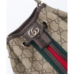 Borsa a secchiello Gucci Ophidia piccola 841313 Caffè scuro Borsa a secchiello Gucci Ophidia piccola 841313 Caffè scuro