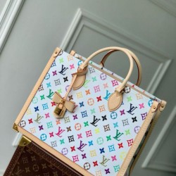 Qualità Specchio Replica Borsa Louis Vuitton Louis Vuitton x TM OnTheGo MM in tela Monogram Multicolore M13079 Riproduzione Fedele Borsa Louis Vuitton Louis Vuitton x TM OnTheGo MM in tela Monogram Multicolore M13079 imitazioni