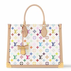 Riproduzione Fedele Borsa Louis Vuitton Louis Vuitton x TM OnTheGo MM in tela Monogram Multicolore M13079 imitazioni