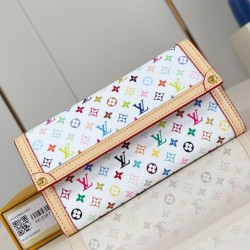 Riproduzione Fedele Portafoglio Louis Vuitton Louis Vuitton x TM Sarah in tela Monogram Multicolore M13397 imitazioni