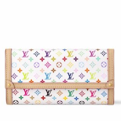 Riproduzione Fedele Portafoglio Louis Vuitton Louis Vuitton x TM Sarah in tela Monogram Multicolore M13397 imitazioni
