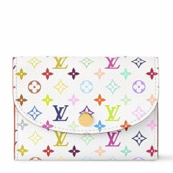 Riproduzione Fedele Qualità superiore replica Portamonete Louis Vuitton Louis Vuitton x TM Rosalie in tela Monogram Multicolore M13399 imitazioni
