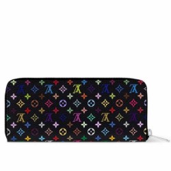 Riproduzione Fedele Qualità superiore replica Portafoglio Louis Vuitton LV x TM Clemence in tela Monogram Multicolore M13408 imitazioni