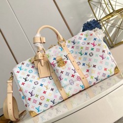 Qualità Specchio Replica Borsa Louis Vuitton Louis Vuitton x TM Keepall Bandouliere 45 in tela Monogram Multicolore M13742 Riproduzione Fedele Borsa Louis Vuitton Louis Vuitton x TM Keepall Bandouliere 45 in tela Monogram Multicolore M13742 imitazioni