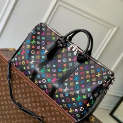 Qualità Specchio Replica Borsa Louis Vuitton Louis Vuitton x TM Keepall Bandouliere 50 in tela Monogram multicolore M13745 Riproduzione Fedele Borsa Louis Vuitton Louis Vuitton x TM Keepall Bandouliere 50 in tela Monogram multicolore M13745 imitazioni