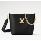 Qualità Specchio Replica Borsa Louis Vuitton Lock and Walk in pelle martellata nera M24006 Riproduzione Fedele Borsa Louis Vuitton Lock and Walk in pelle martellata nera M24006 imitazioni