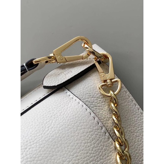 Qualità Specchio Replica Borsa Louis Vuitton Lock and Walk in pelle martellata marrone M24165 Riproduzione Fedele Borsa Louis Vuitton Lock and Walk in pelle martellata marrone M24165 imitazioni