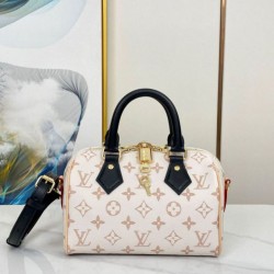 Qualità Specchio Replica Borsa LV Speedy Bandouliere 20 in tela Monogram Dune M46906 Riproduzione Fedele Borsa LV Speedy Bandouliere 20 in tela Monogram Dune M46906 imitazioni
