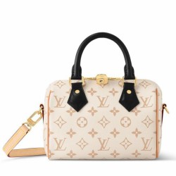 Borsa LV Speedy Bandouliere 20 in tela Monogram Dune M46906