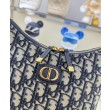 Mini borsa Christian Dior 30 Montaigne Diorling con catena, blu scuro
