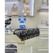 Mini borsa Christian Dior 30 Montaigne Diorling con catena, blu scuro