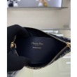Mini borsa Christian Dior 30 Montaigne Diorling con catena, blu scuro