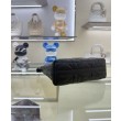 Mini borsa Christian Dior Miss Caro Diorling con catena, nera