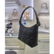 Mini borsa Christian Dior Miss Caro Diorling con catena, nera