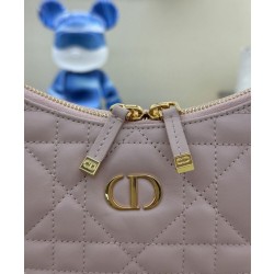 Mini borsa Christian Dior Miss Caro Diorling con catena, rosa