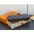 Qualità superiore replica Portafoglio LV LV x TM Clemence in tela Monogram Multicolore M13408