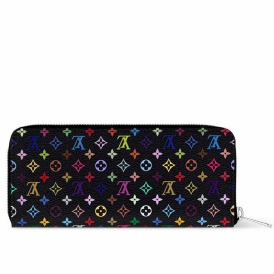 Qualità superiore replica Portafoglio LV LV x TM Clemence in tela Monogram Multicolore M13408
