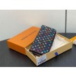 Qualità superiore replica Portafoglio LV LV x TM Clemence in tela Monogram Multicolore M13408