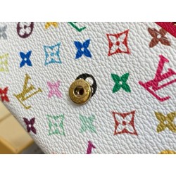 Qualità superiore replica Portamonete LV LV x TM Rosalie in tela Monogram Multicolore M13399