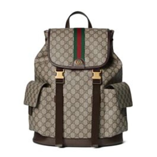 Zaino da uomo Gucci Ophidia grande Caffè scuro