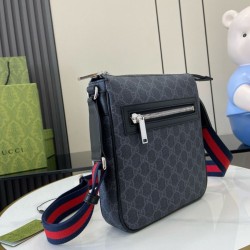 Replica qualità specchio Borsa a tracolla piccola Gucci GG Monogram 792082 Nero