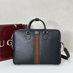 Replica qualità specchio Cartella da uomo Gucci Ophidia grande 834461 Nero
