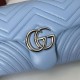 Replica Borsa 1:1 a spalla media Gucci GG Marmont 837267 Blu Imitazioni Replica qualità specchio Borsa 1:1 a spalla media Gucci GG Marmont 837267 Blu