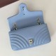 Replica Borsa 1:1 a spalla media Gucci GG Marmont 837267 Blu Imitazioni Replica qualità specchio Borsa 1:1 a spalla media Gucci GG Marmont 837267 Blu