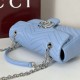 Replica Borsa 1:1 a spalla media Gucci GG Marmont 837267 Blu Imitazioni Replica qualità specchio Borsa 1:1 a spalla media Gucci GG Marmont 837267 Blu
