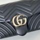 Replica Qualità superiore replica a spalla media Gucci GG Marmont 837267 Nero Imitazioni Replica qualità specchio Qualità superiore replica a spalla media Gucci GG Marmont 837267 Nero