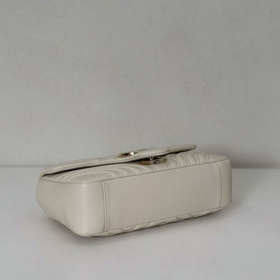 Replica Borse Alta Qualità a spalla media Gucci GG Marmont 837267 Beige Imitazioni Replica qualità specchio Borse Alta Qualità a spalla media Gucci GG Marmont 837267 Beige