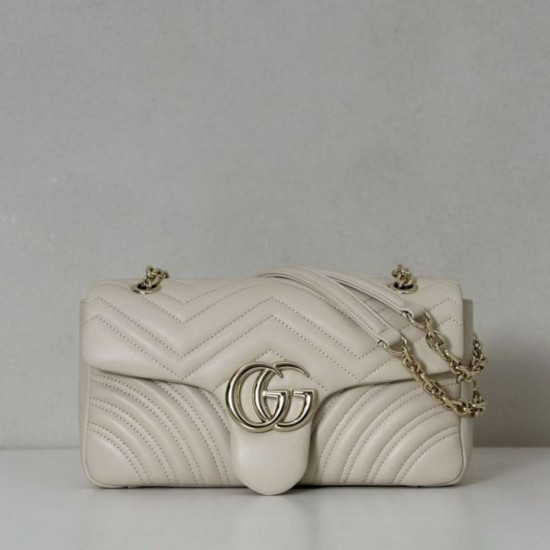 Replica Borse Alta Qualità a spalla media Gucci GG Marmont 837267 Beige Imitazioni Replica qualità specchio Borse Alta Qualità a spalla media Gucci GG Marmont 837267 Beige