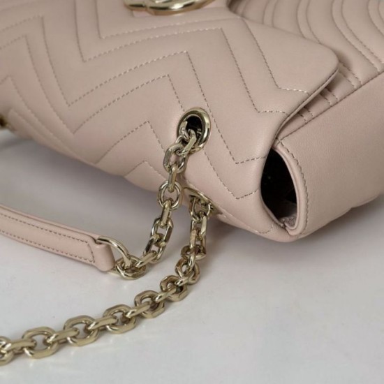 Replica Borsa a spalla media Gucci GG Marmont 837267 Rosa Imitazioni Replica qualità specchio Borsa a spalla media Gucci GG Marmont 837267 Rosa