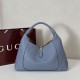 Replica qualità specchio Borsa a spalla media/maxi Gucci Softbit 837467 Blu