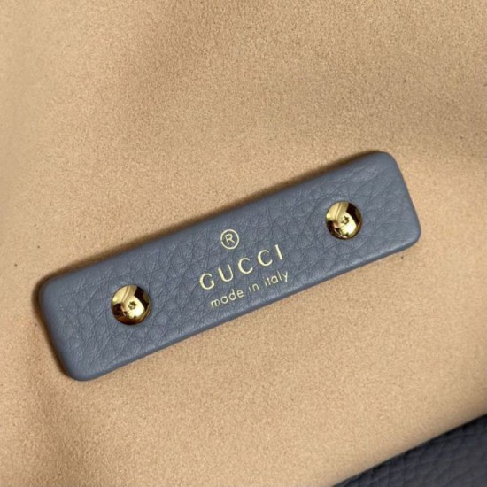 Replica qualità specchio Borsa a spalla media/maxi Gucci Softbit 837467 Blu
