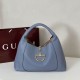 Replica qualità specchio Borsa a spalla media/maxi Gucci Softbit 837467 Blu