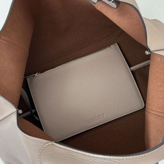 Replica qualità specchio Borsa a tracolla Gucci Softbit media/maxi 837467 Grigio