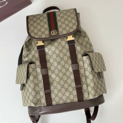 Replica Zaino grande Gucci Ophidia 839110 Marrone Imitazioni Replica qualità specchio Zaino grande Gucci Ophidia 839110 Marrone