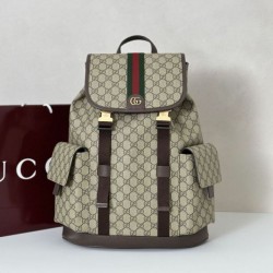 Replica qualità specchio Zaino grande Gucci Ophidia 839110 Marrone