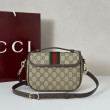 Borsa a mano piccola Gucci Ophidia 836843 Marrone