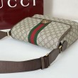 Borsa a tracolla Gucci Ophidia media 834467 Marrone