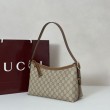 Qualità superiore replica a tracolla media Gucci GG Emblem 847449 Marrone