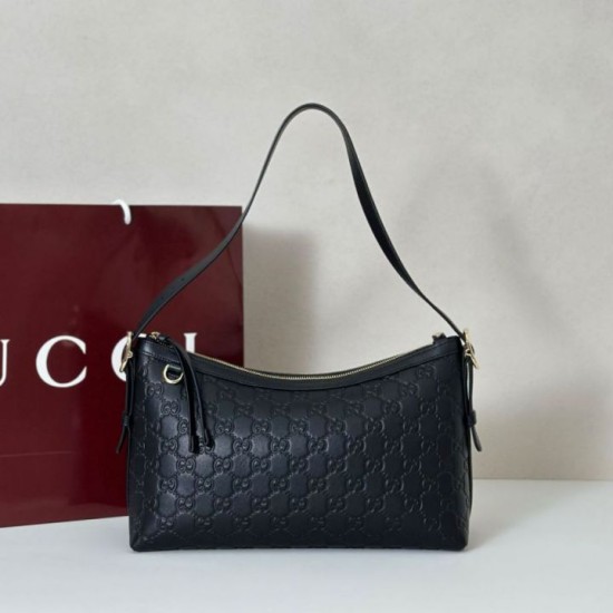 Borse Replica fedele media Gucci GG Emblem 847449 Nera